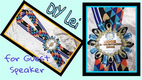 lay design for guest|Unique Lei for Guest speaker .